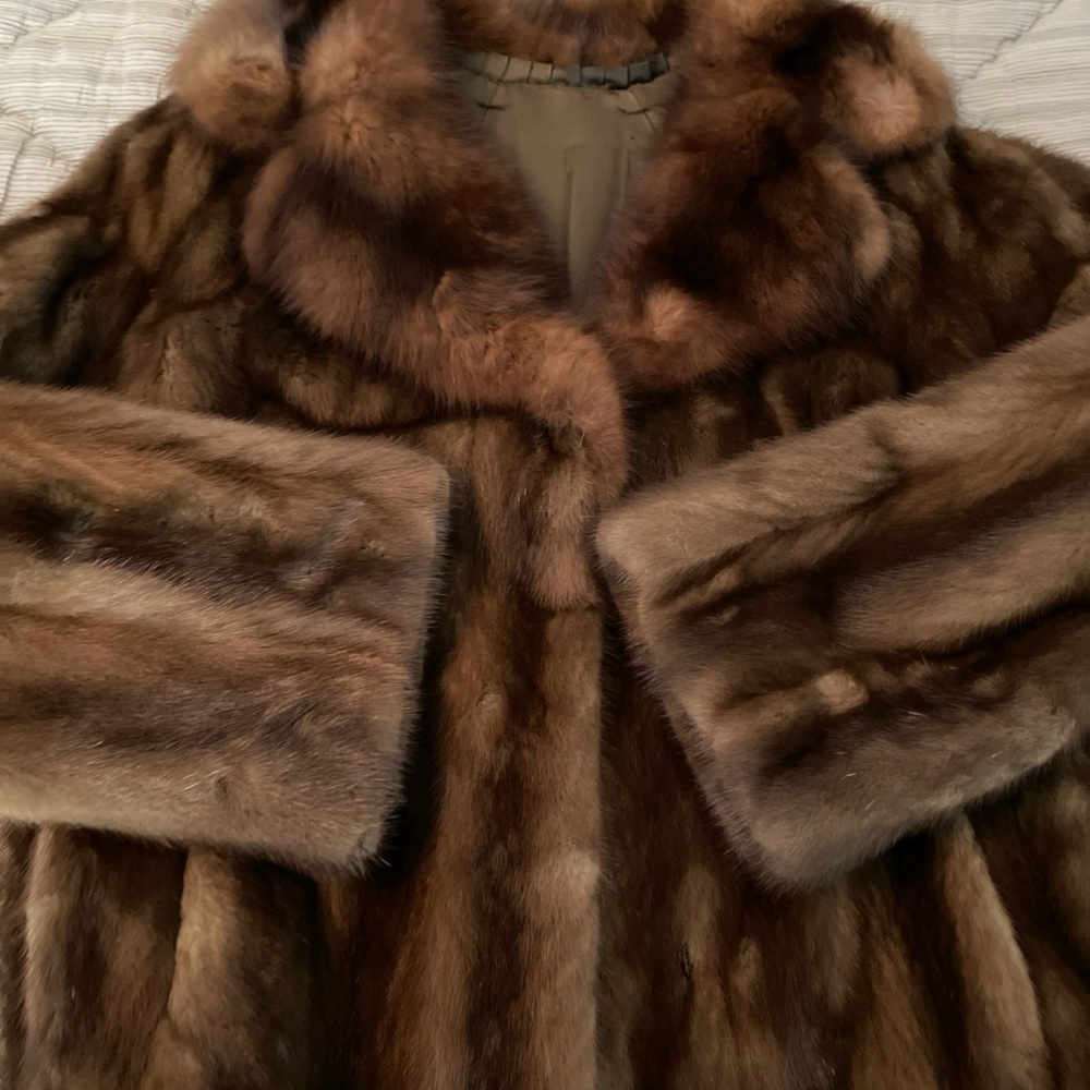 Vintage Mink Fur Coat – Custom Made, Monogrammed vintage 1950s-1960s era